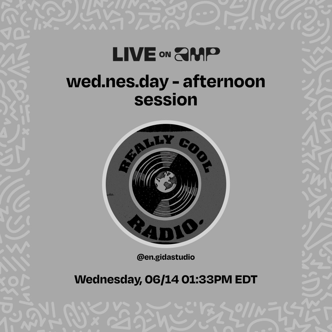 impromptu Really Cool Radio episode, live for the next hour ⤵️🔥. Call in and say wassup 

live.onamp.com/4uAi3wp6CAb