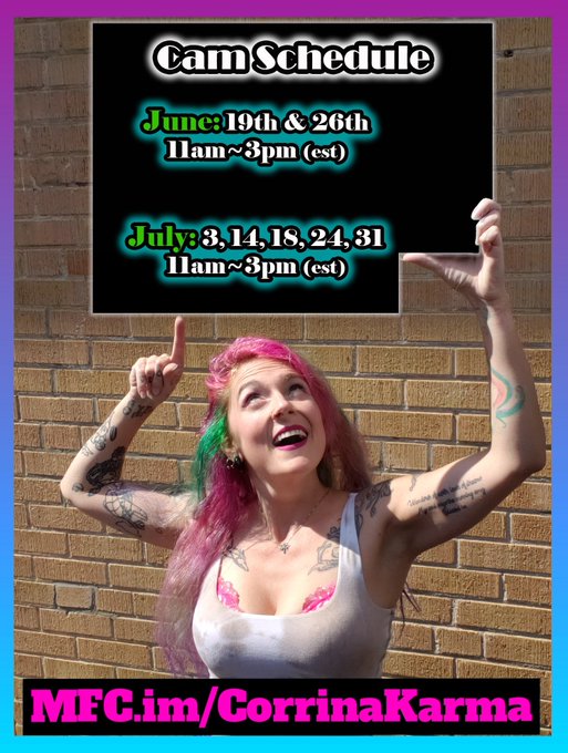 Upcoming cam dates!!
See you soon I hope! Xo https://t.co/WC5vBQ1TTx