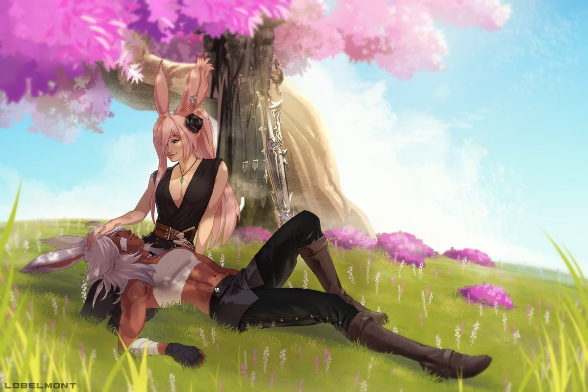 「FFXIV piece for a friend! had so much fu」|Lo Belmont 🐯🐰 COMMS OPENのイラスト