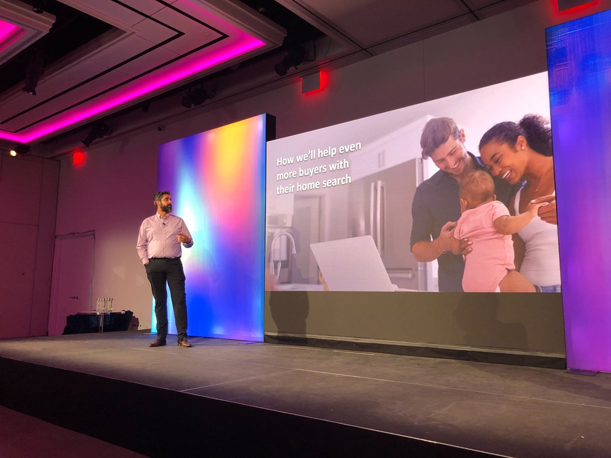 movableink's tweet photo. HAPPENING NOW: Christopher Tung and Ivan Chavira from @realtordotcom are speaking at #ThinkSummit2023 to help marketers find the perfect foundation for AI in their marketing strategy… or their dream home. 🏘️ https://t.co/nAzz3Nncbo