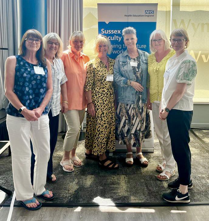 StrokeRother's tweet photo. Community Stroke RSW’s from Bexhill &amp; Eastbourne working together at the Sussex Rehab Support Workers Conference in Brighton! Hope you all had a great day! 👏👏👏🌞
Left to right: Christine, Gail, Sally, Chris, Kerry, Vicky &amp; Kay https://t.co/M5cp20KeQC