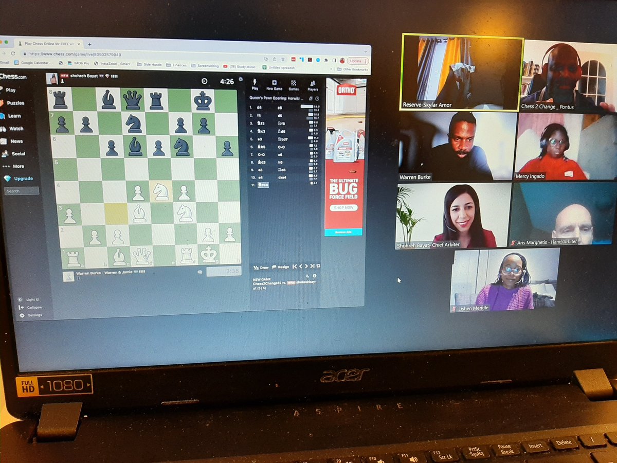 They are still playing!
Actor Warren Burke and Mercy vs 
@ShohrehBayat and Skylar
Saturday 17th is the day!
We still have spots left for adults, let us know if you want to play with the kids. How did you do? 
@Tunde_OD 
@ChessProblem
@JonesMurphy
@tyronedavisiii
@BerniceWambui22