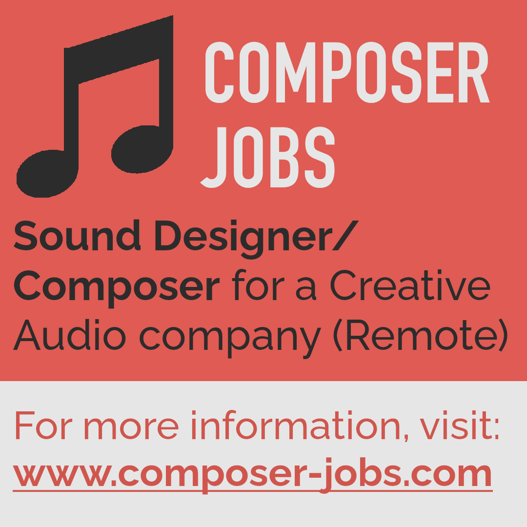 ComposerJobs's tweet photo. Looking for a Sound Designer/Composer!

See https://t.co/rXzDbUDmMm for more information.

#SoundDesignerJobs #SoundDesigner #Jobs #SoundDesignJobs #SoundDesigningJobs #Composing #SoundDesigning #Composer #ComposerJob #ComposingJob #ComposerLife #SoundDesignerLife https://t.co/ehX0Wa2Ek6