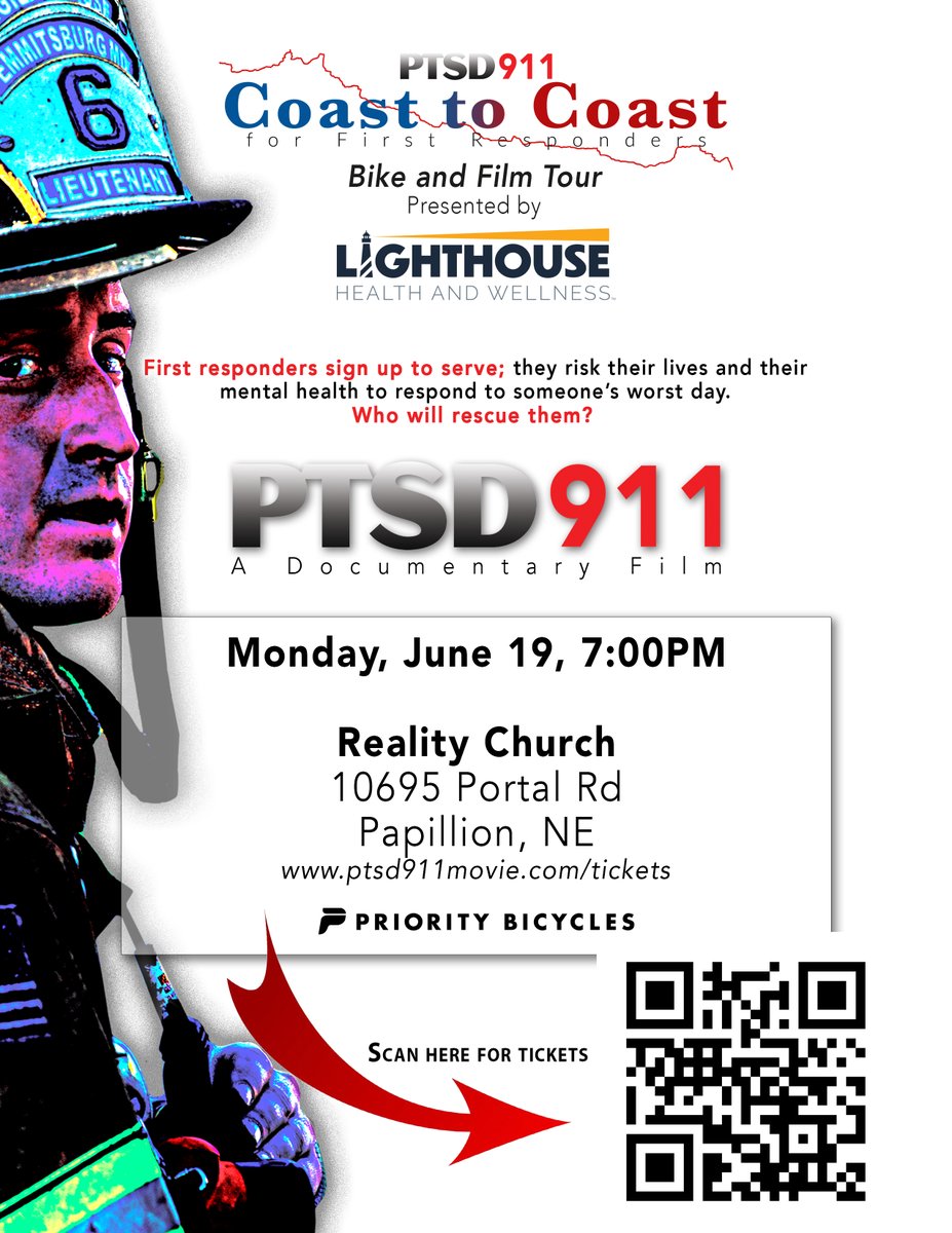 PTSD911 A Must-See Film for first responders &amp; families &amp; the general public!   

There will be a meet and greet prior to the film starting at 6pm and a panel discussion afterward. Foundation reps will be in attendance with resources.   
More information:  ptsd911movie.com
