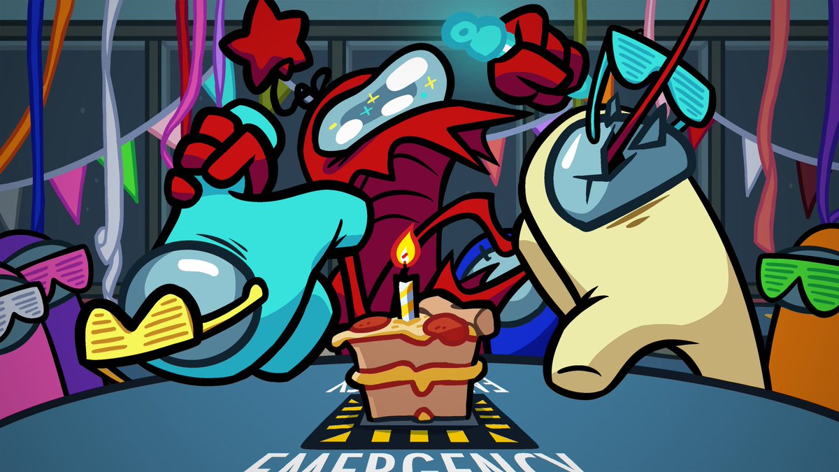 AmongUsGame's tweet photo. BIRTHDAY TOMORROW 🗡️ https://t.co/x2wdxKHgpd
