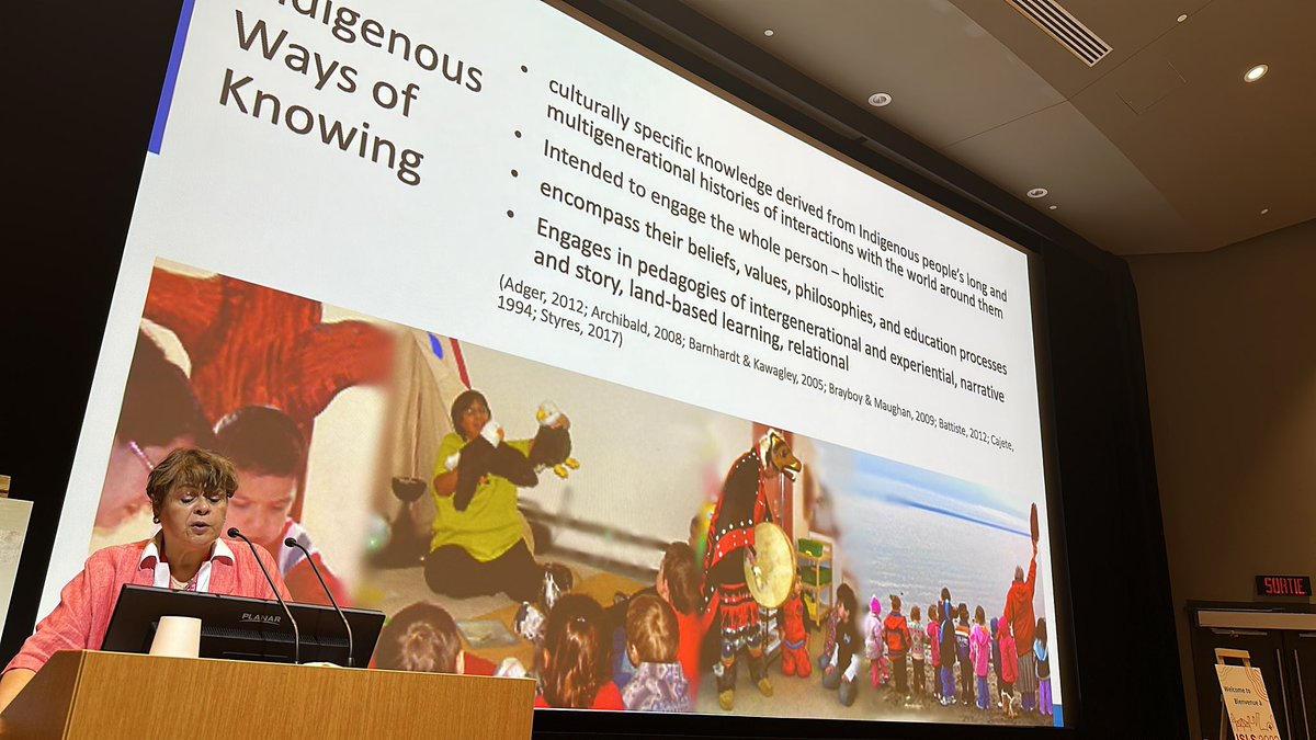 Amazing keynote by Jan Hare on Indigenous ways of knowing at #ISLS2023