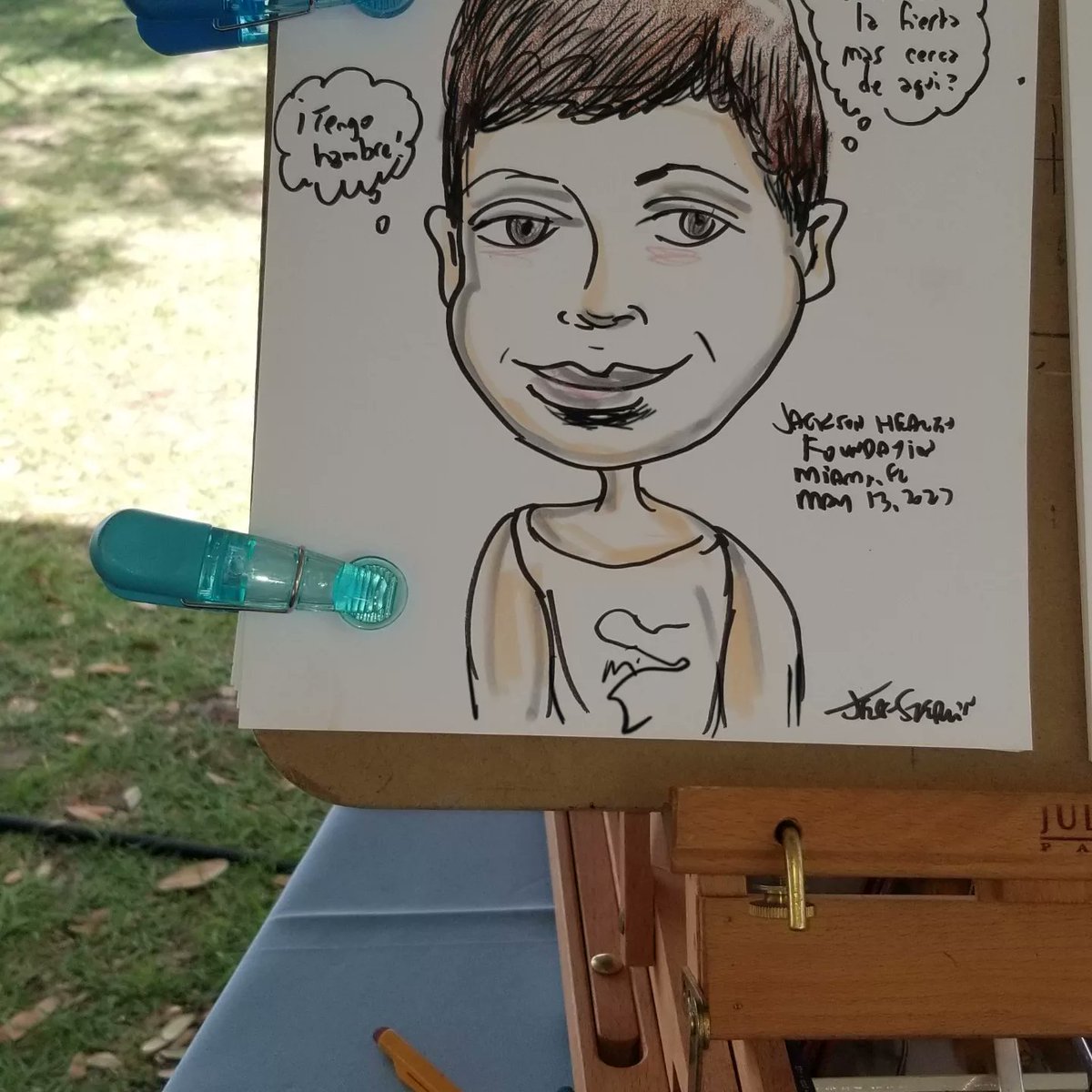 Travelaviator's tweet photo. #Fundraiser  #CompanyPicnic #JacksonHealthSystem in #MiamiFlorida #EventPlanners booked #Caricature Entertainment by #MiamiCaricatureArtist Jeff Sterling of https://t.co/mhbd0oKG5h https://t.co/orO0vwRe9f