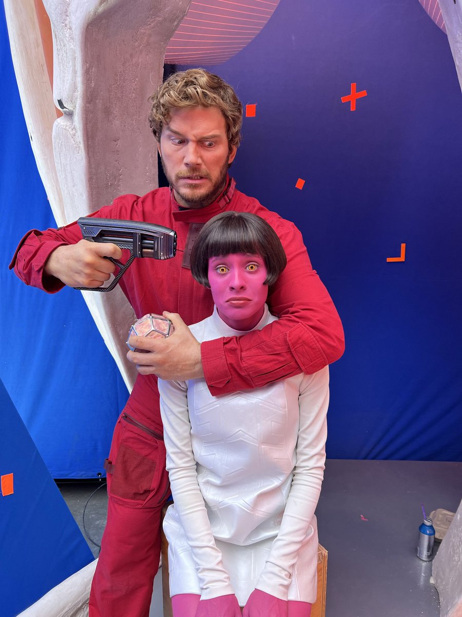 JamesGunn's tweet photo. More of one of my favorite people, @MelchiorDaniela, as Ura in #GotGVol3. https://t.co/4j5BMmJ00S