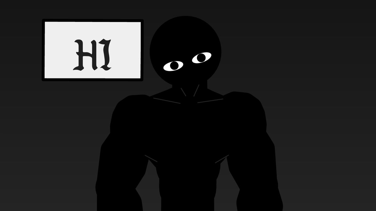 Smiley_Anims's tweet photo. This ones named Quinta, a cursed man. One fun fact is a he can't blink. https://t.co/PSwqHODhix
