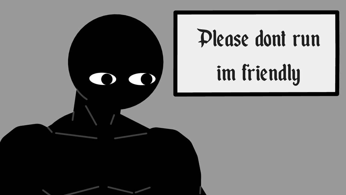 Smiley_Anims's tweet photo. This ones named Quinta, a cursed man. One fun fact is a he can't blink. https://t.co/PSwqHODhix