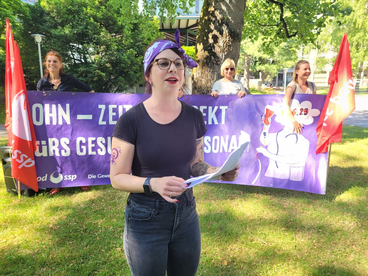 Lohn - Zeit - Respekt!
Das Gesundheitswesen ist eine Frauenbranche. Nicht nur am #14juni2023 . Die Rede von <a href="/DuenkiM/">Michèle Dünki-Bättig</a>  <a href="/VPODZH/">VPOD-ZH</a> Präsidentin und Kantonsrätin der SP.
zuerich.vpod.ch/news/2023/2023…