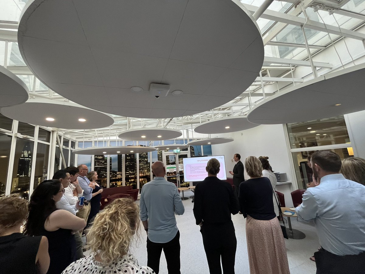 LindsayIp's tweet photo. Great energy at the high value care course today as we discuss diverse examples , challenges and opportunities of implementing high value care. Also glad to celebrate the launch of @ECHORM and looking forward to seeing how this network enables system change! @kingshealth https://t.co/7oo0XI4mLR