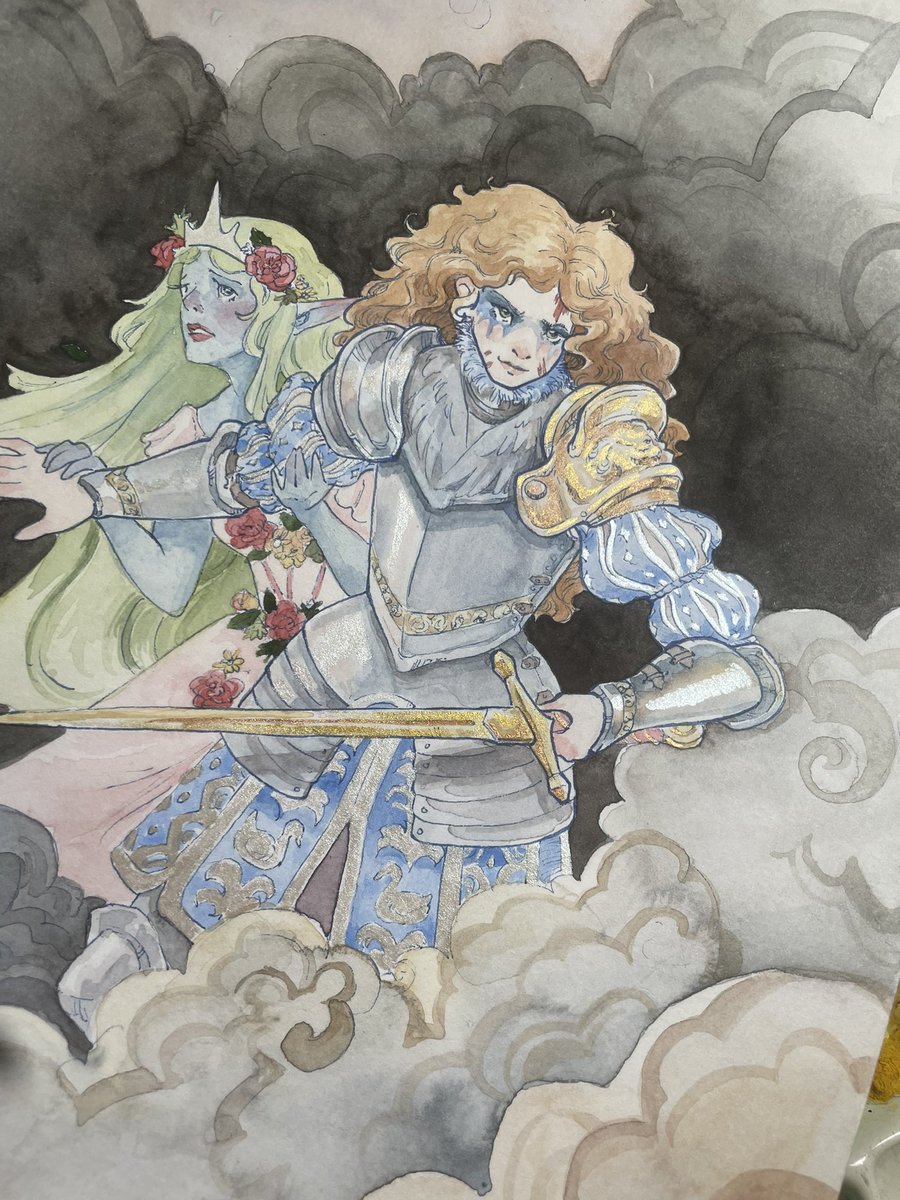 My Newest D&amp;D character Brightkin a human fighter.