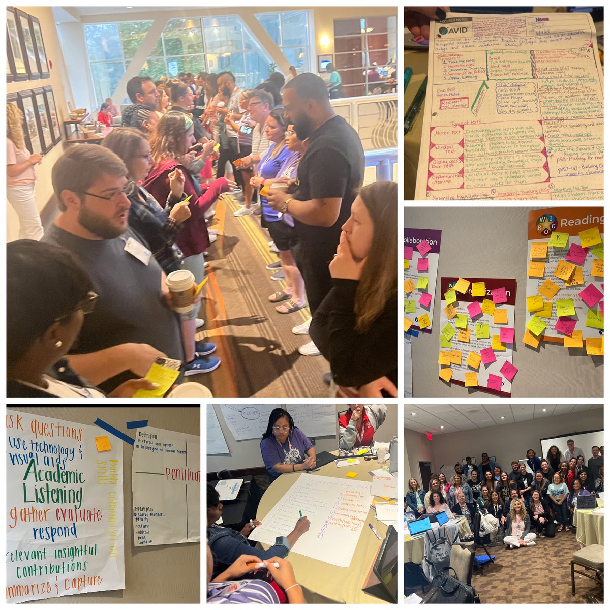 Mission accomplished! Such an honor to be an AVID Staff Developer  and part of #AVIDSI2023 Dallas, where over 4 THOUSAND Teachers were trained in all things WICOR & student achievement🏆 Proud of my ELAR CoP- just look at all they did! They are READY to do great things! 📝📚