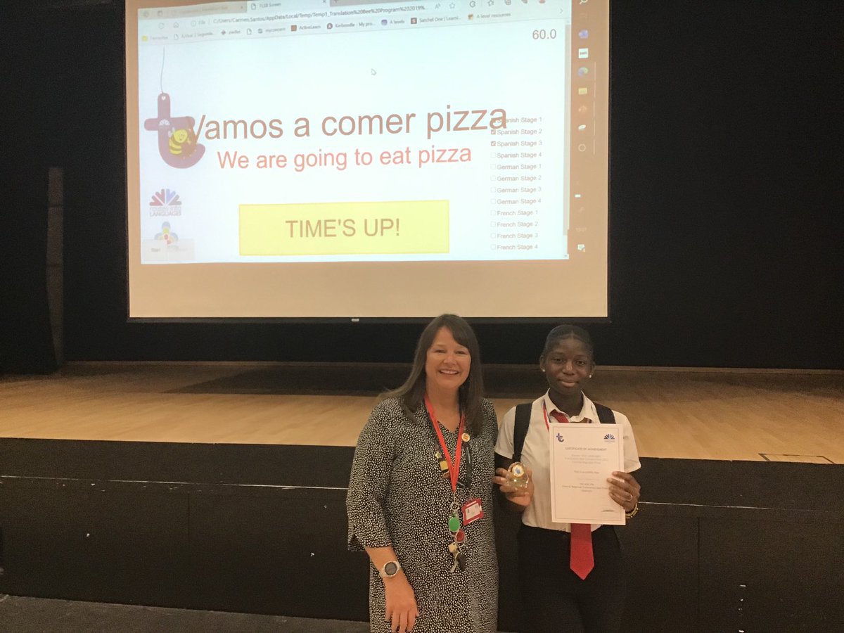 Yesterday we hosted the Regional translation Bee final at QKA. We loved the enthusiasm of all the students taking part, specially for Hawa, our Year 9 student who won the Regional for Spanish. Next the National! 💃💃💃⁦<a href="/qkapeterborough/">Queen Katharine Academy</a>⁩ ⁦<a href="/Routesintolangs/">Routes into Languages</a>⁩ ⁦