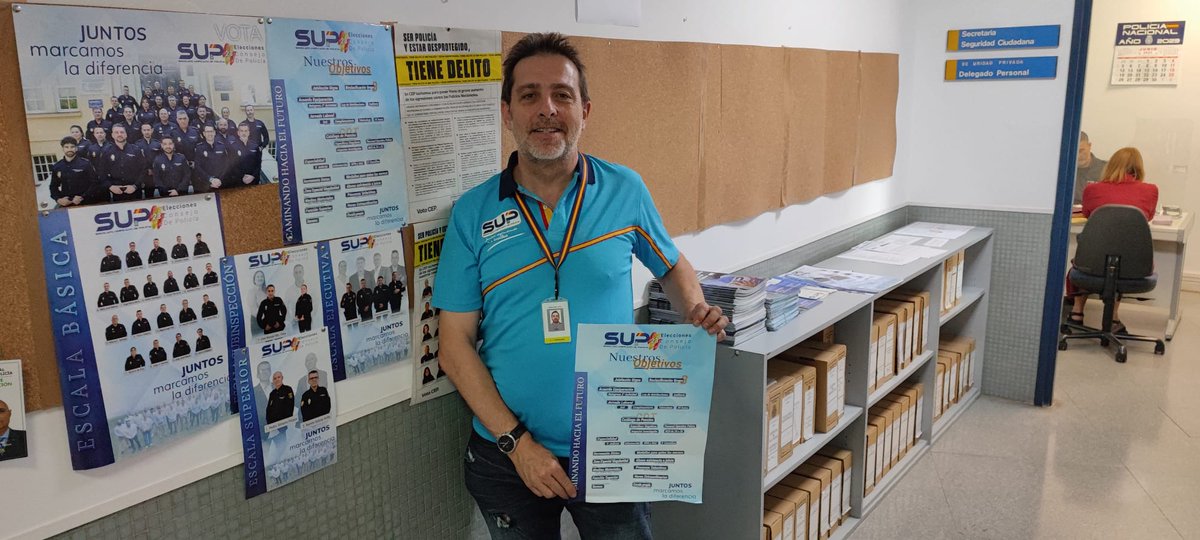supcat1's tweet photo. 🛡Hoy @supcat1 junto a @MiguelA67689904 candidato a #ConsejoDePolicía2023 estuvimos en  varias dependencias de Cataluña visitando a nuestros compañeros y afiliados.
Atendiendo las demandas de los @policia 👮🏻👮🏻
 #SiempreSUP #SupLíderEnReivindicaciones https://t.co/SIH0JXXS2s