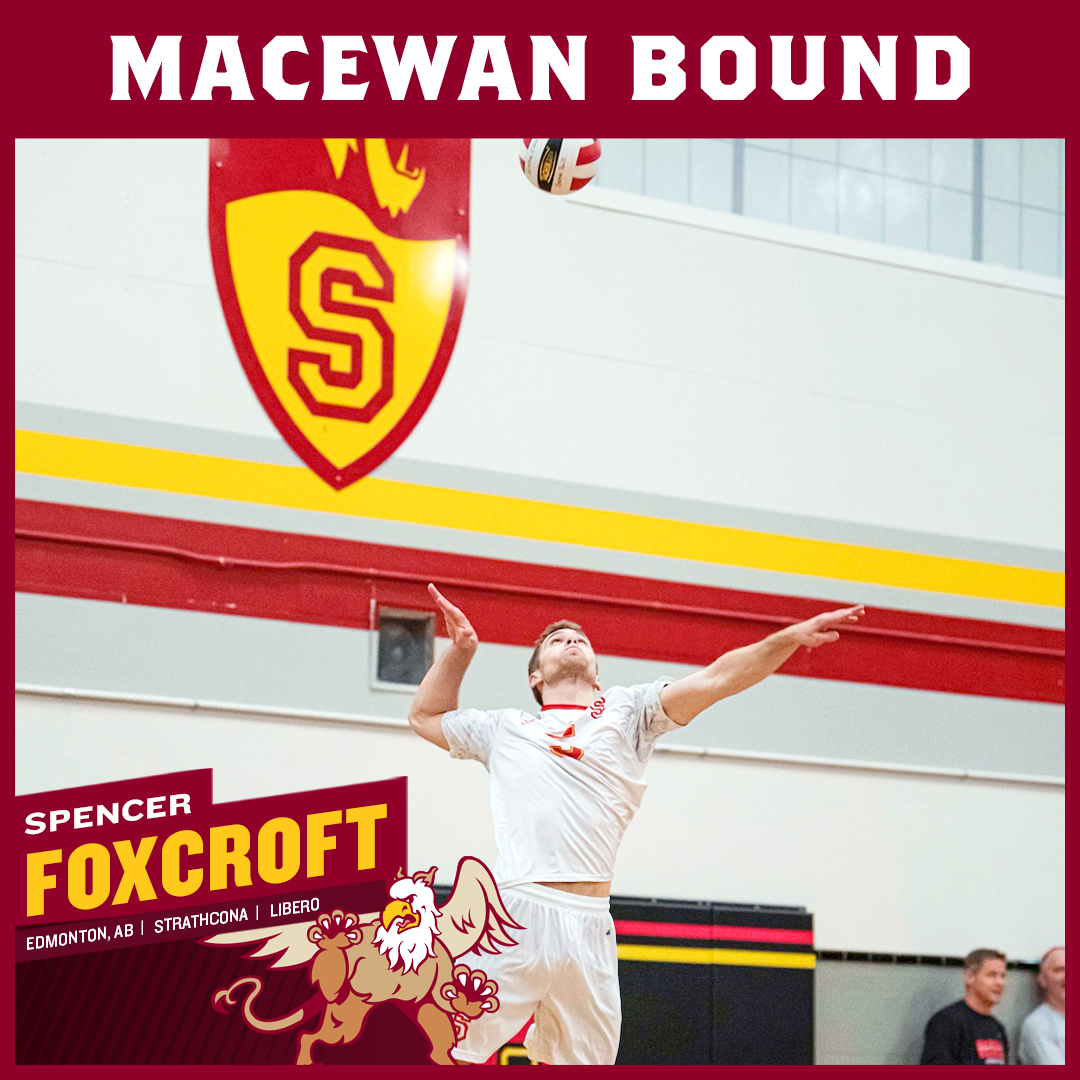 M🏐| RECRUIT
After watching his older sister Megan play for the Griffins since 2018, NAVC, @SconaHigh libero Spencer Foxcroft will get his turn in @CanadaWest, joining MacEwan for the 2023-24 season. Welcome to @MacEwanU!
#GriffNation

STORY➡️macewangriffins.ca/sports/mvball/…