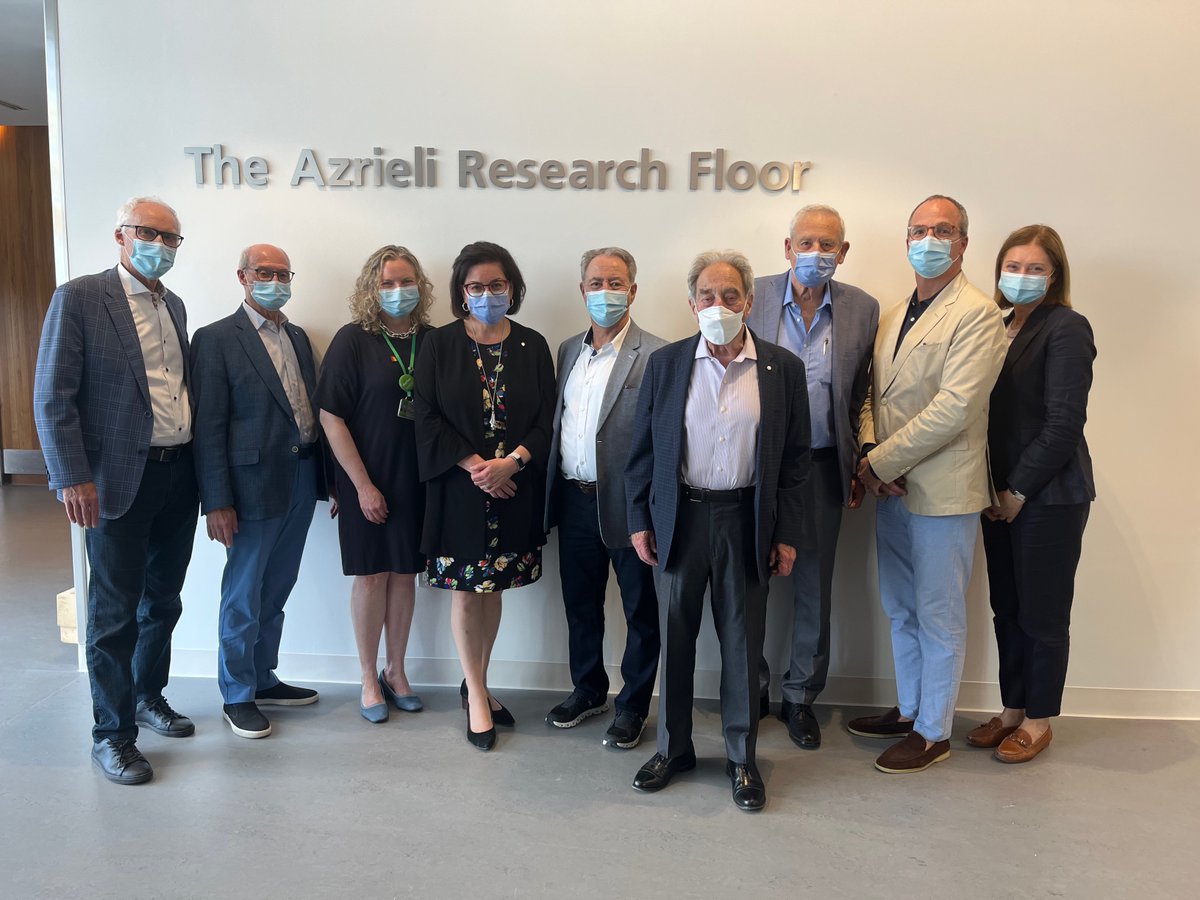 azrielifdn's tweet image. Last week @HBKidsHospital unveiled the Azrieli Research Floor! We are honoured to be partnered with an institution that is dedicated to the health, educational and social needs of children with disabilities.