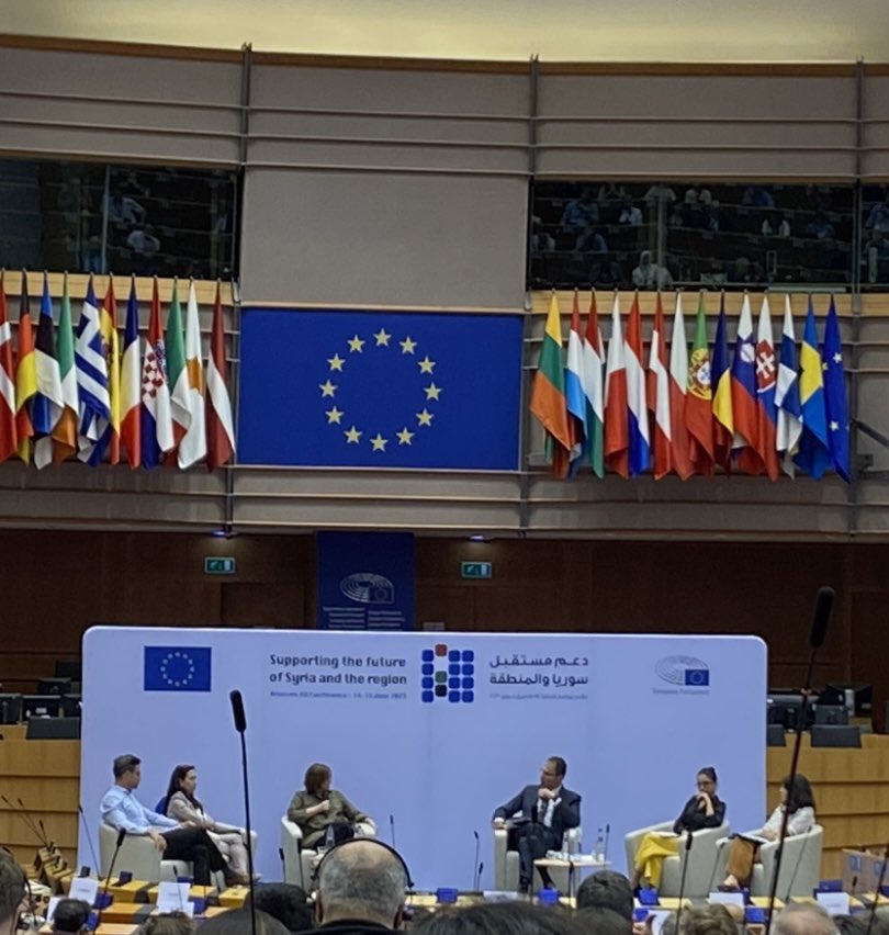 3rd sess #SyriaConf2023 @EU_Commission on #justice & #accountability for #Syrians - impressive #legal & #advocacy work already but more needed esp for #prisoners. More urgent with #normalisation
 @pkroker2 @WafaMustafa9 @nophotozone_org @nouraghazilaw @SJAC_info @MarianaKarkout