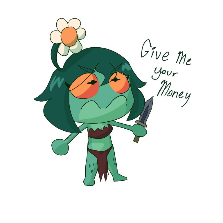 Stupid lil doodle of Hopscotch. This is a robbery. #art #digitalart #ArtistOnTwitter #oc #originalcharacter #frog #froggirl #monstergirl #ibispaint #chibi