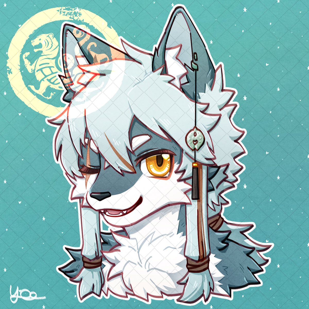YeeYee995's tweet photo. 委托，大Q头
#furry #furryart #Commission #兽圈 https://t.co/4HNw8ovwD1