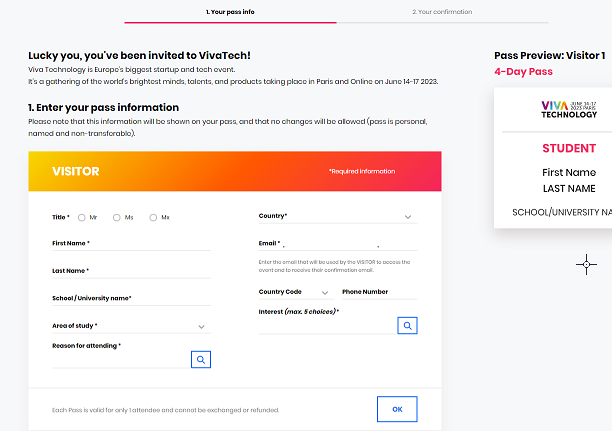 rub091's tweet photo. Je vends quatre #places pour #Viva #technology - 4 day #pass= Accès aux 4 jours. Je peux personnaliser les #billets à votre nom.
Normalement les billets sont pour les étudiants
49​€ / billets. #VivaTech https://t.co/PXkbdRgkSx