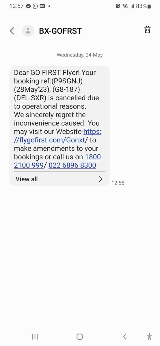 Siddhar64098486's tweet photo. @GoFirstairways So now I really need refund money. So immediately without delay my ticket price Rs. 13,215/- arrange to pay otherwise I have to take another route. https://t.co/cbRgnEtlDO