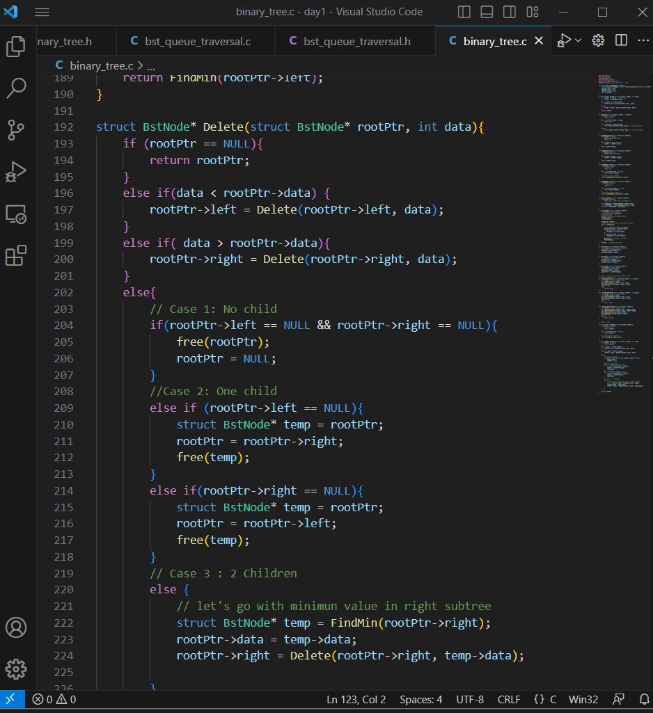 ge7i_spiron's tweet image. Day 14/60 #LSPPD14 Deleting a node from a binary tree search tree. #LearningWithLeapfrog #LeapfrogStudentPartnershipProgram.  #60DaysOfLearningWithLeapfrog
@lftechnology