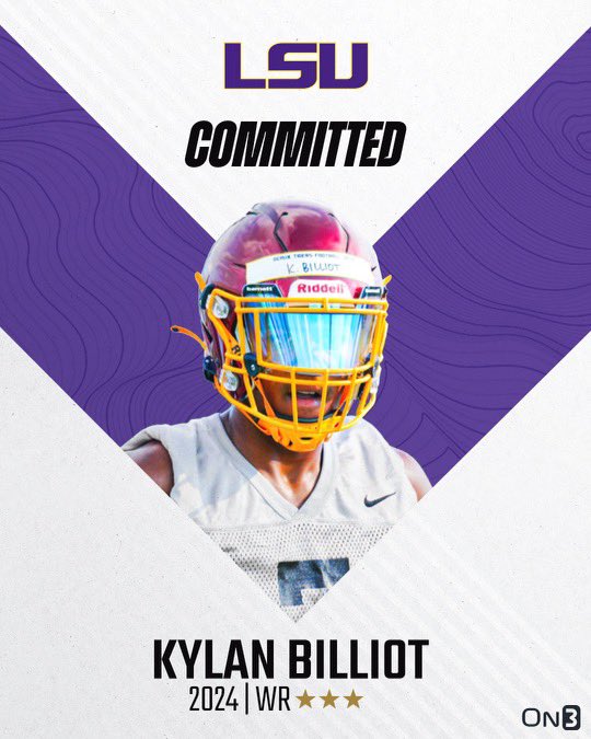 Sheadixon's tweet photo. BREAKING: #LSU has landed another Louisiana 2024 recruit.

Terrebonne High’s Kylan Billiot has committed to the Tigers.

The Houma native had a big showing at LSU camp this month. Now, he’s staying home for college.

https://t.co/cRyjHq9Gfa https://t.co/3TE0IxGNW1
