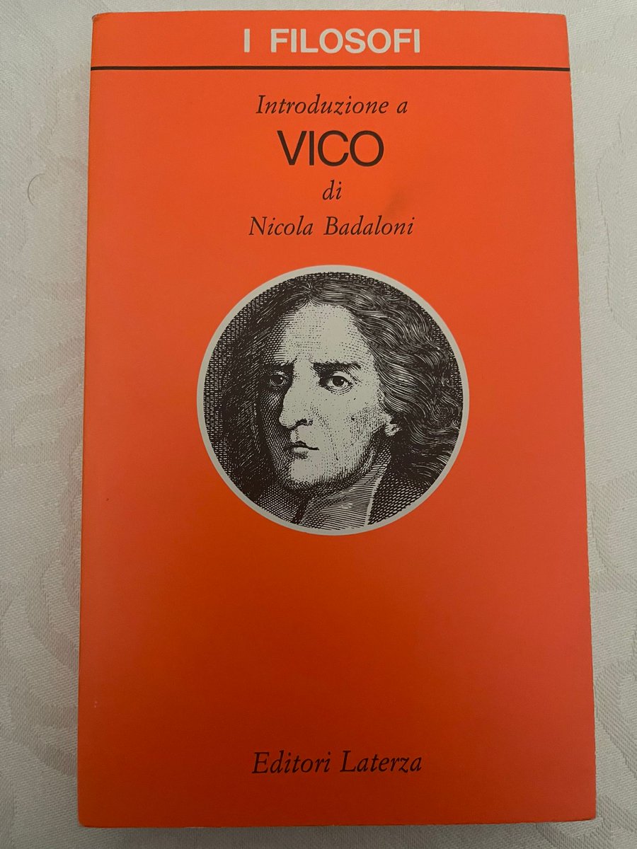 Il libro di oggi:        
📕 Introduzione a Vico - Nicola Badaloni
#leggere #libridellacultura #15giugno #cultura #librodelgiorno