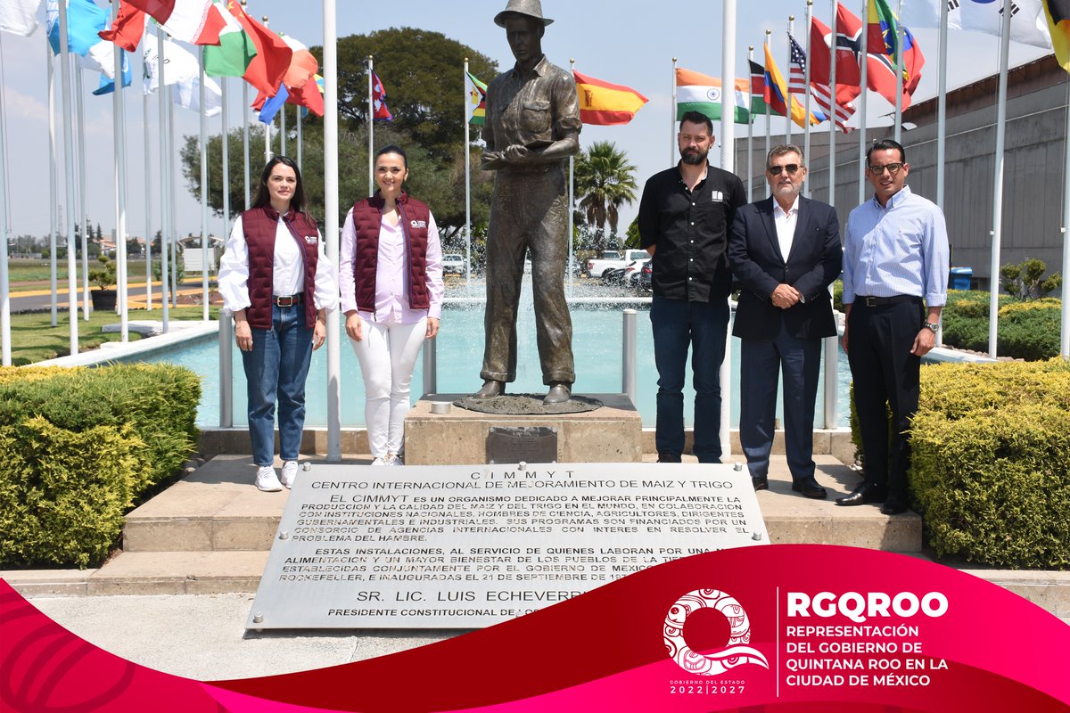 GobQRoo_CDMX's tweet photo. ¡Gran noticia! El Gobierno de Quintana Roo y el Centro Internacional de Mejoramiento de Maíz y Trigo (@CIMMYT) han firmado un importante convenio para revolucionar el sector agrícola en la región. https://t.co/YOFoaNTRkj