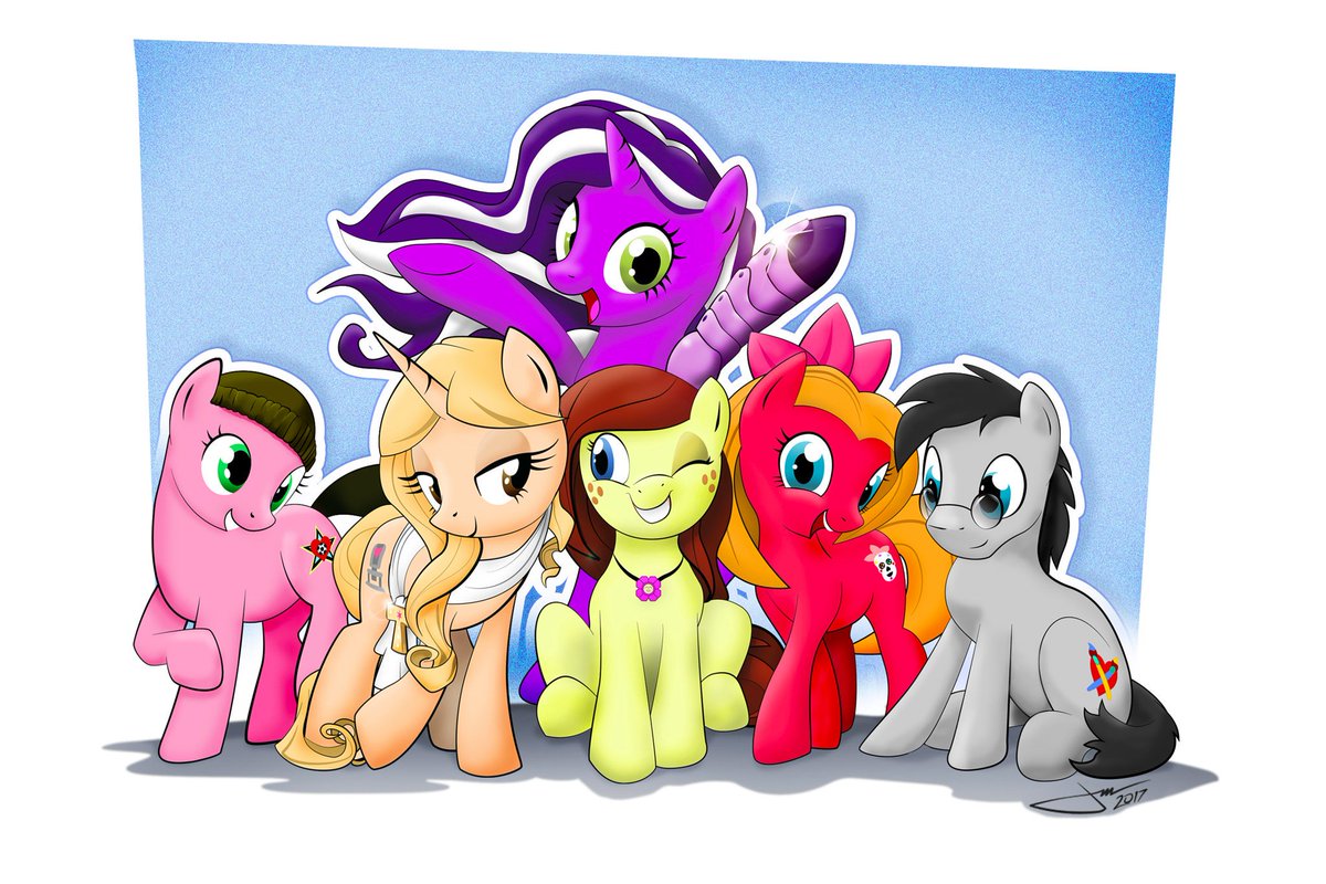 Who__Arted's tweet photo. @tarastrong @Kikiandami Years ago I put Kiki front and center in this requested art. Seems like yesterday, so hard to believe It's been so long. https://t.co/p3n5C7lyyB