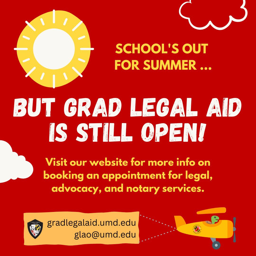 Traffic ticket? New lease? Academic integrity referral during finals? Important documents to notarize? Whatever you need — GLAO is here for you all summer!