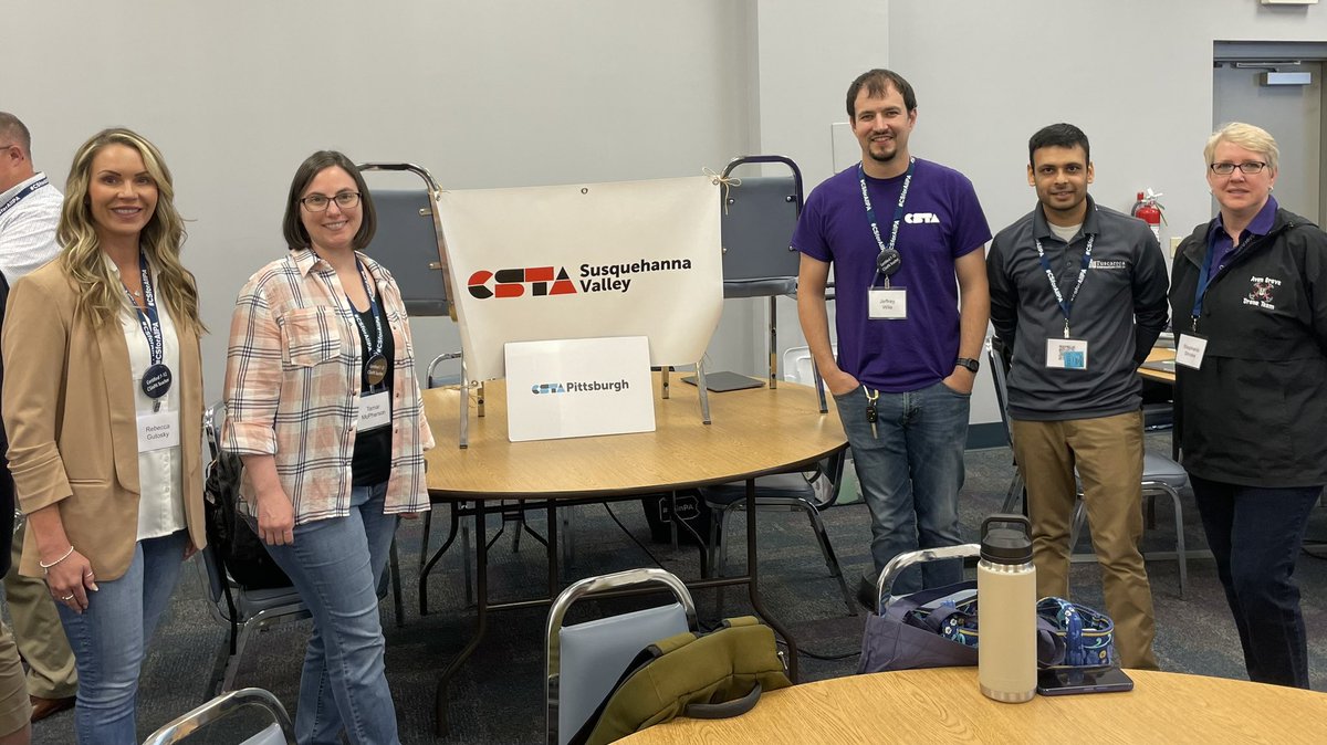 BeccaGutosky's tweet image. It’s great to connect and learn alongside likeminded stakeholders at #CSforAllPA 2023 #CSinPA @cstapittsburgh @canon_mac @CmhsOfficial