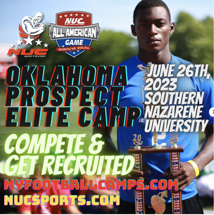<a href="/thecamdaughtry/">Cameron Daughtry</a> Coach Schuman's Oklahoma Elite Prospect Showdown Camp, June 26th, 2023 Southern Nazarene University, OK #footballrecruiting myfootballcamps.com/product/Oklaho…