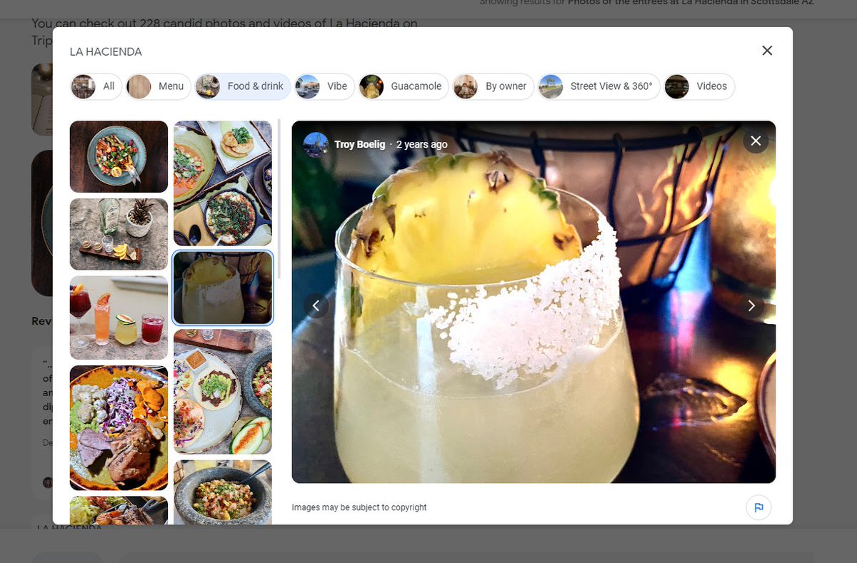 glenngabe's tweet image. Yep, I&apos;m seeing SGE pull in Google reviews and photos from Business Profiles. If you focus on travel (or local in general), a big heads-up to check out the new SGE functionality just announced: