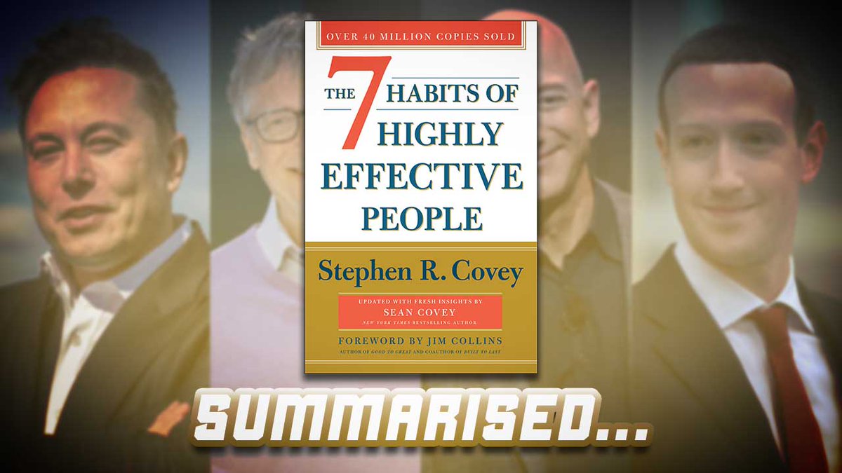 promethezone's tweet photo. I’ve summarised The 7 Habits Of Highly Effective People so that you don’t have to read it.
 
Video: https://t.co/zryoyT2t8O
 
Here are my 3 FAVOURITE habits out of the 7, that I apply to my life, and here’s what you can learn from them.

(Thread 🧵) https://t.co/IcGY60qyYy