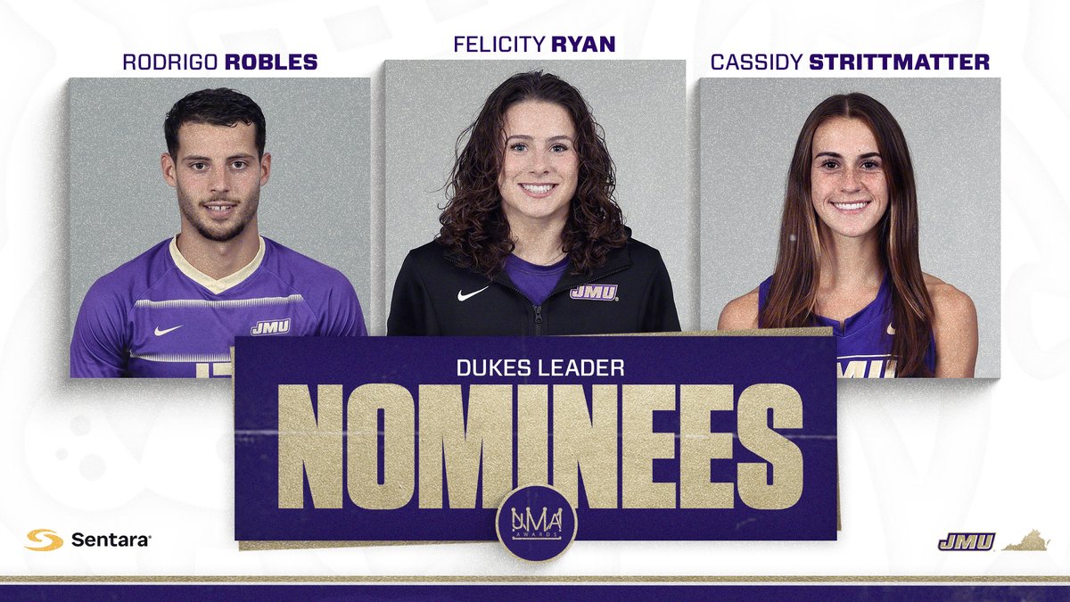 The first award is the Dukes LEADer award, given to a student-athlete who went above and beyond in leadership enhancement, professional development and civic engagement through the @JMUDukesLEAD program. 

Let’s meet the nominees: 

#GoDukes