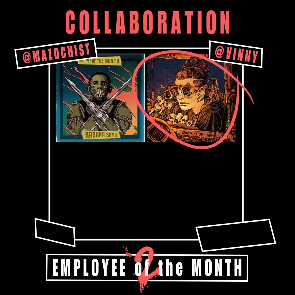 _EOTM_'s tweet photo. Hi #Employees 👨‍💼
The Second collaboration is here!

@Vinny_F4  is the second friend enter The Office🏢
He help me to build the office, now Is officially in💥
Is he still building his frame?  ? In delay🕒

-Sir Wilson

#EOTM #NFT #WEAREALLCOLLEAGUES https://t.co/SxXn6dKc1U