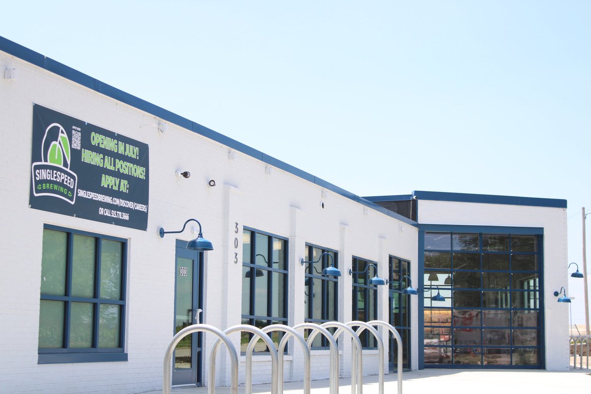 SingleSpeedBeer's tweet image. If it looks like a new taproom and it feels like a new taproom, it might just be a new taproom. Des Moines digs, opening July 2023.