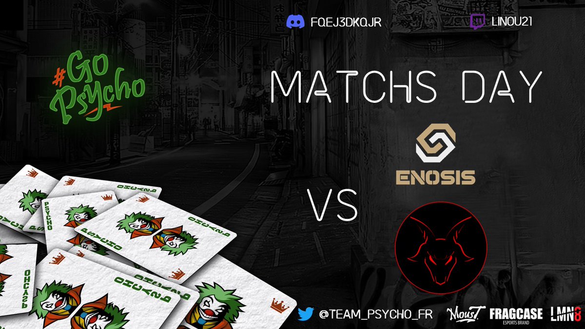 TEAM_PSYCHO_FR's tweet photo. #MatchsDay | #ClashRoyale | #GroupStage

🏆| @SoberbiosLeague 
🆚| @EnosisCR 
⚔️| Day 1
⏰| 22H🇫🇷-02PM🇲🇽

🏆| @PolarisCup_ 
🆚| @Geitjes1 
⚔️| Day 4
⏰| 23H🇫🇷-03PM🇲🇽

Good Luck All🍀

#GoPsycho🃏 https://t.co/t3Sk88KPnr