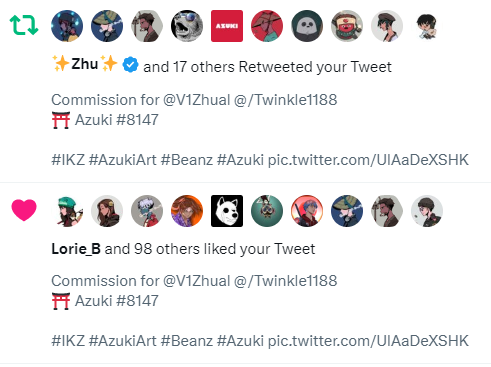 JunkuNFT's tweet photo. Azuki retweeted. thxxx 🙏

Earlier this month: 19 azuki holders ordered commissions, followed by BEANZOfficial, 2 drawings retweeted by Azuki 🙏 https://t.co/l49lqGjVZo