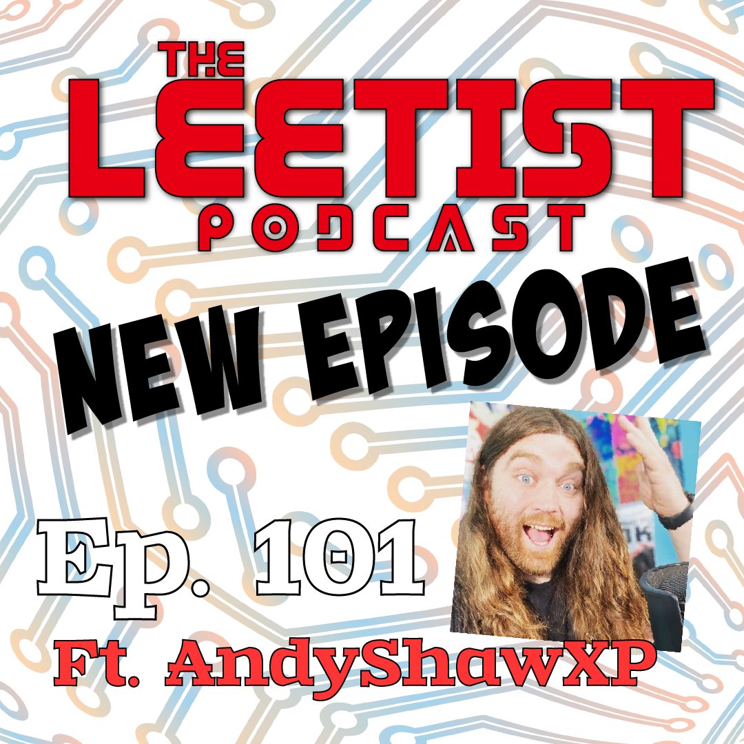 TheLeetist's tweet image. NEW EPISODE DAY! @AndyShawXP stops by and engages in trivia battle! We get our nerd cred tested on PC graphics settings and popular video game tropes, and video game Mad Libs returns! Listen here or on your favorite pod platform! Like, RT, digest, float, dance.…