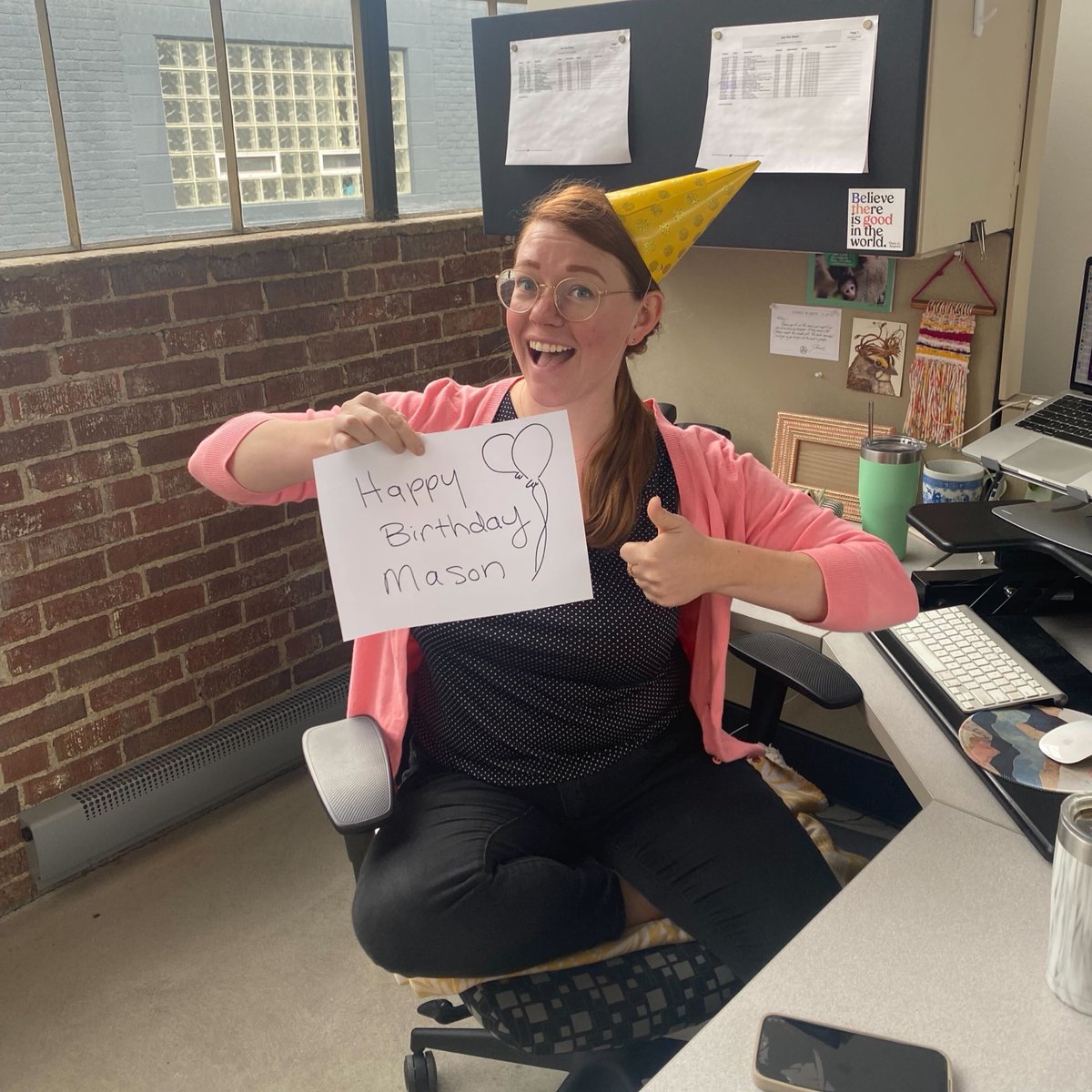 Happy Birthday, Mason!

Yesterday was Mason's birthday which we celebrated by putting on funny hats! Mason is the son of Mark Reifsnyder, TRIAD's Senior Account Executive. Wait, does that make Mason a Senior Account Executive Junior?