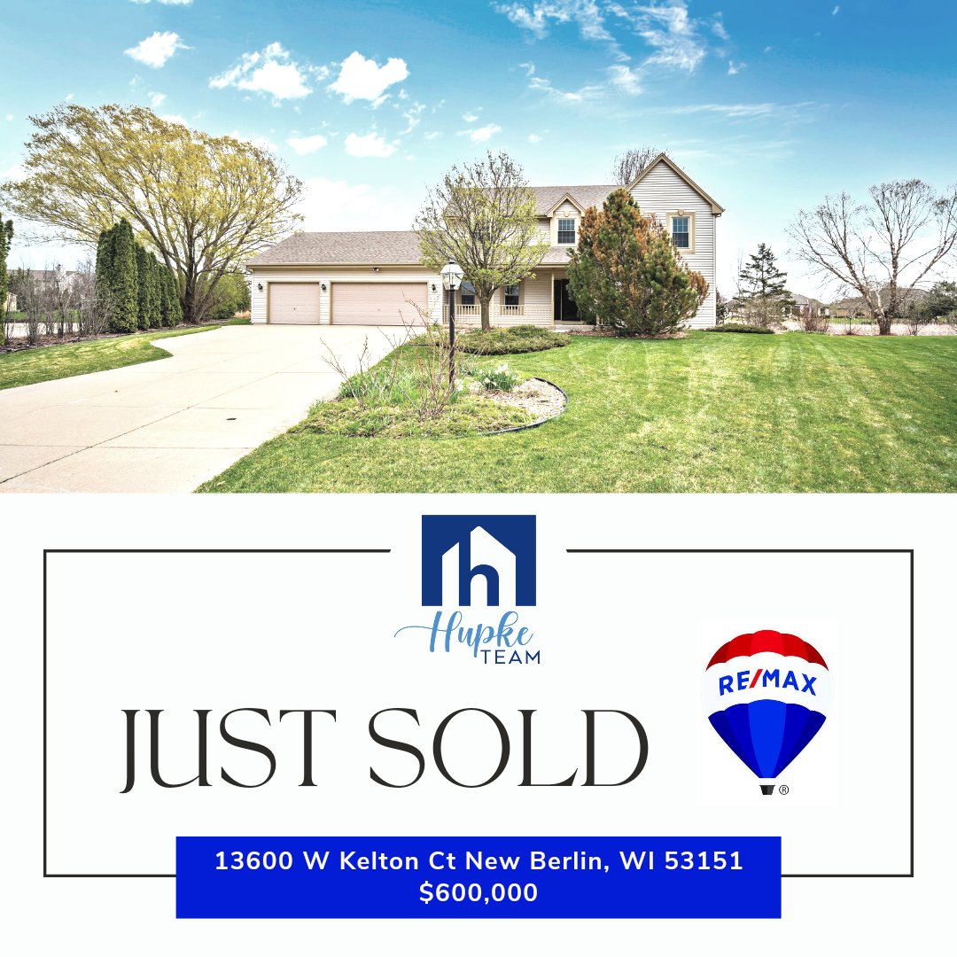 Congratulations to Angela & Mike on the sale of their beautiful #NewBerlin home! 🏠

#hupketeam #remax #remaxservicefirst #remaxservicefirstlakecountry #remaxhustle #house #home #sold #closing #closingday #realtor #realestate