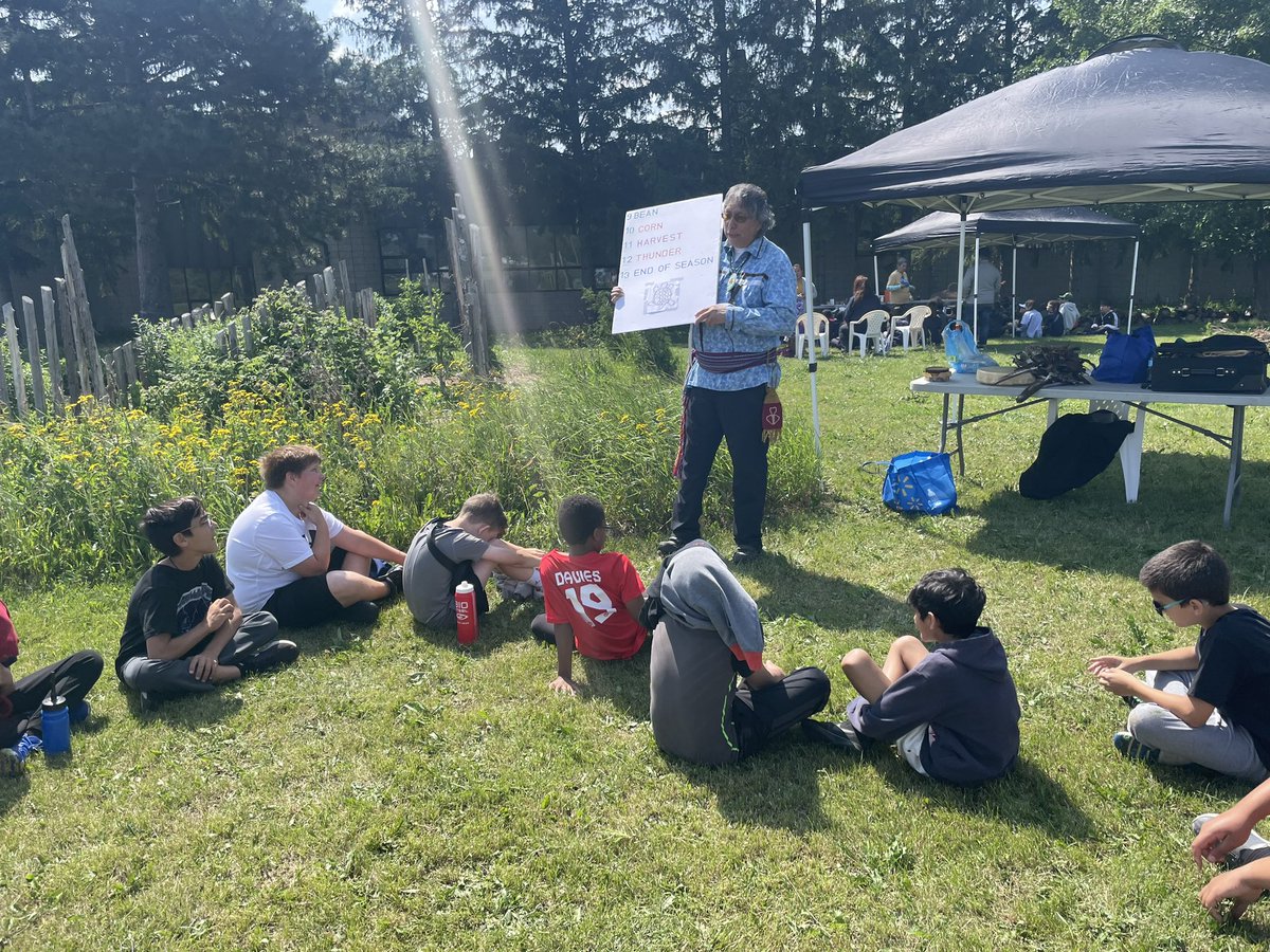 Gr 5 Parents @olf, ask your child what they learned about this flag? What did  Chef make? Explain the Haudenosanee calendar of time? Share a dance move, Name a traditional lacrosse game. <a href="/HCDSBPathways/">HCDSB Pathways</a> <a href="/IndigenousHCDSB/">HCDSB-Indigenous</a> <a href="/IndigenousHCDSB/">HCDSB-Indigenous</a>