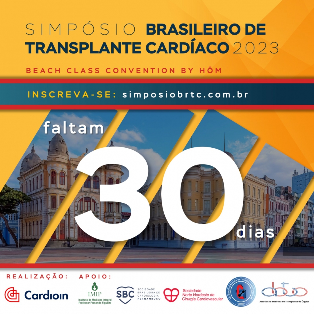 ABTO's tweet photo. Faltam 30 dias para o maior evento sobre Transplante Cardíaco do Brasil! 🫀 🙌 🇧🇷 Não perca a oportunidade de participar do evento mais importante da área.
Inscreva-se pelo link https://t.co/8ERH9oi61j
Esperamos você!!
#SimpósioDeTransplanteCardíaco #SBCCV #ABTO #SBC https://t.co/enbmJVGd6m