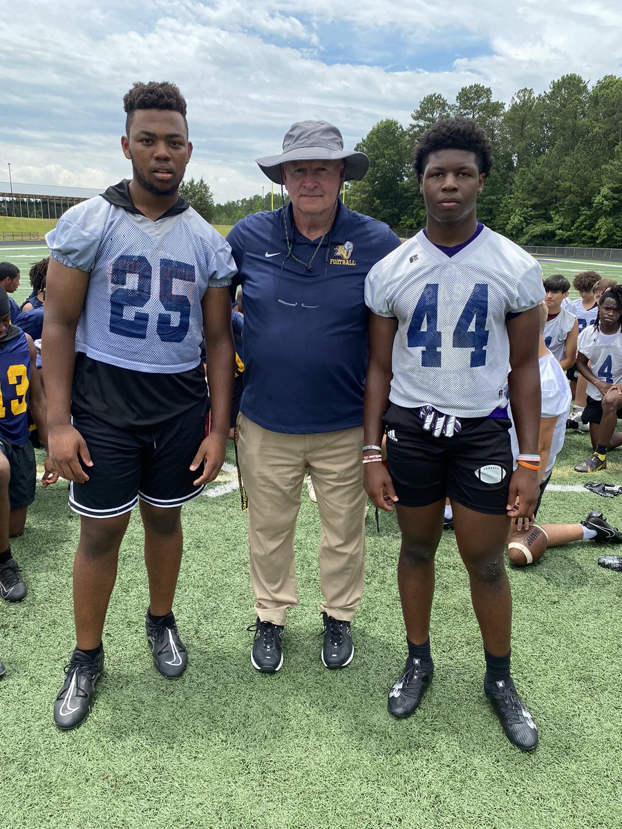 James Miller football camp Day 2 at East Coweta: here are our camp MVPs! Next opportunity to showcase your skill set is Friday June 16 at Reinhardt Univ. Registration QR code on our timeline.