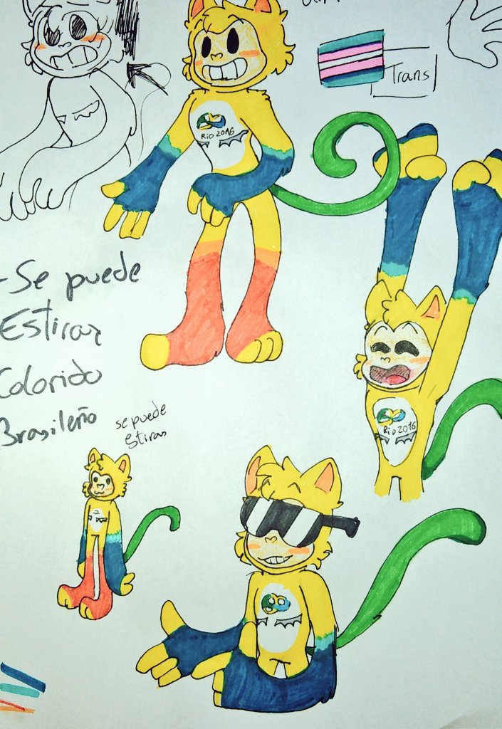 Otro trans de mi AU 🕴️....
*Huye de la funa*

#mascotverse #dibujo #vinicus #Rio2016