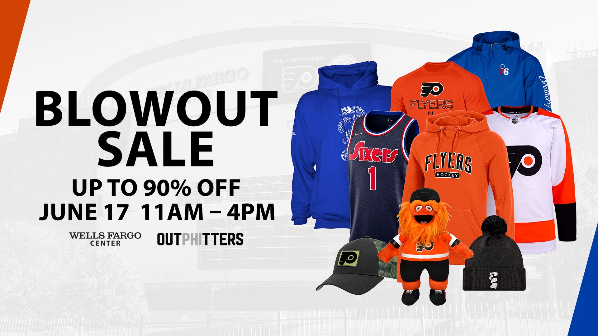 Philadelphia flyers store wells fargo center 2025